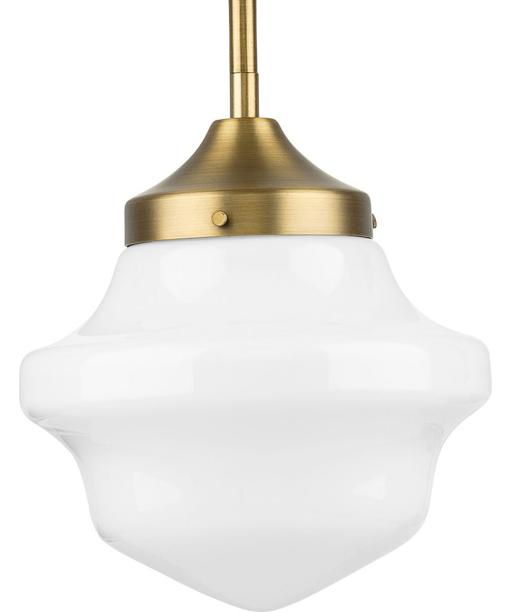 School House 1-Light Mini-Pendant Vintage Brass