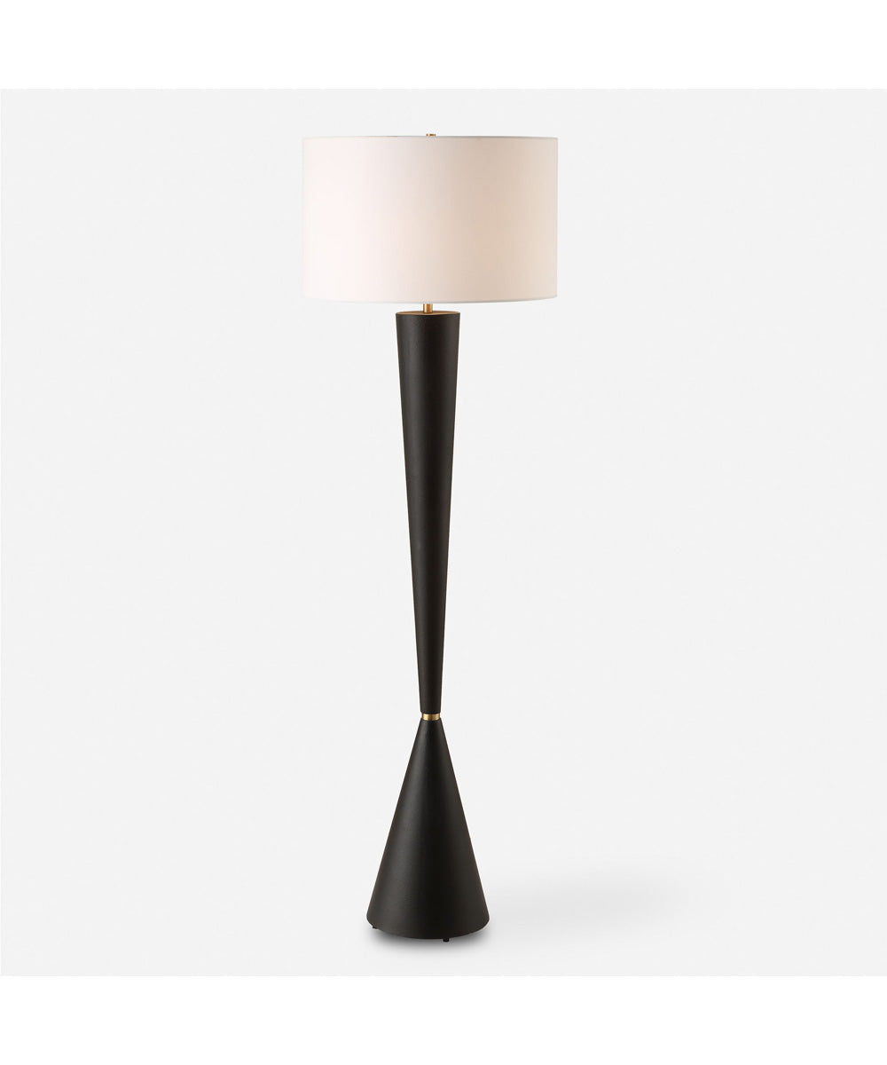 Layla Black Tapered Floor Lamp
