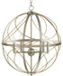 Brandywine 5-Light Farmhouse Pendant Light Silver Ridge