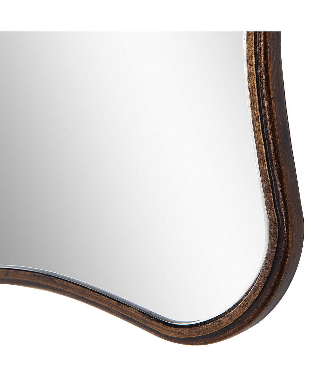 24x36" Wall Mirror in Antique Bronze with Gold