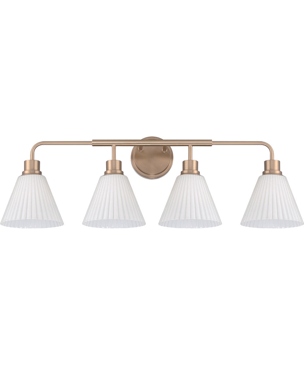 Pleated II 4-Light Lighting Premium Bronze