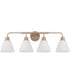 Pleated II 4-Light Lighting Premium Bronze