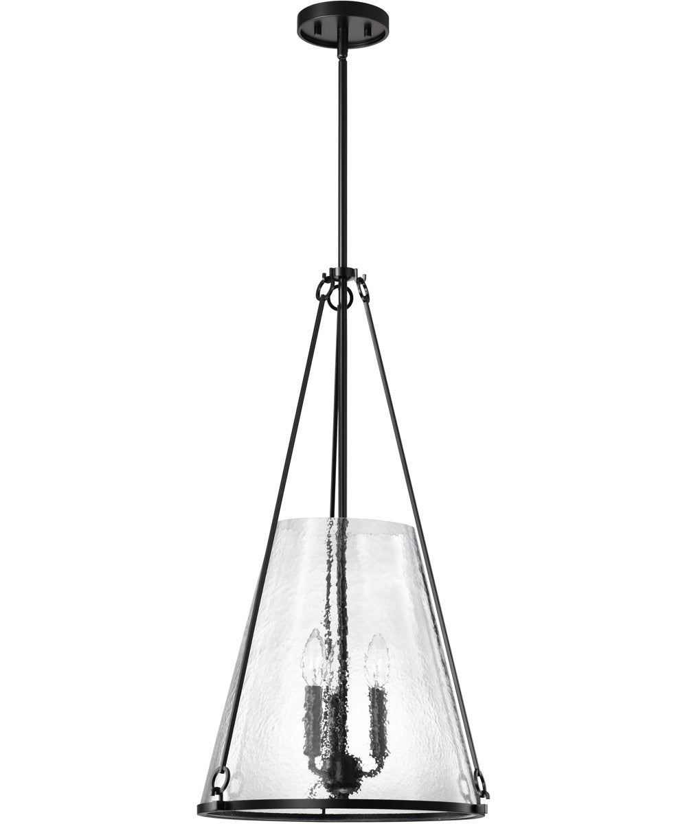 Valentine 3-Light Pendant Black