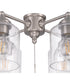 4-Light Accessory Brushed Polished Nickel