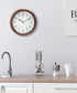 Medium Brown Wood Wall Clock