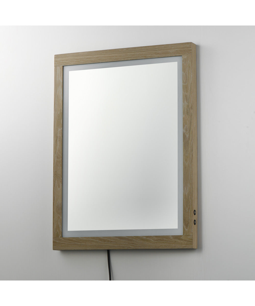 Sawyer 24 inchx32 inch Oak Framed LED Mirror Oak