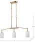 Liam 3-Light Pendant Burnished Brass