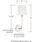 Dawson 1-Light Sconce Polished Nickel