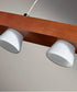 Adesso Burlington 24" W LED 4 Light Island/Dining Modern Pendant, Walnut Brushed Steel Metal Finish