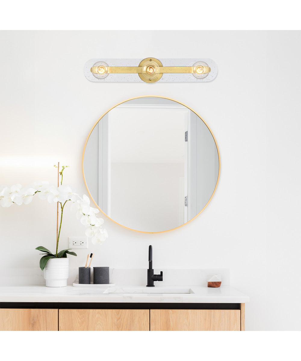Demi 3 Light Vanity Brushed Gold
