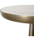 Gianno Round White Marble Side Table