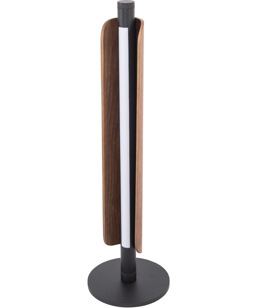 Cameron 1-Light Lighting Flat Black/Walnut