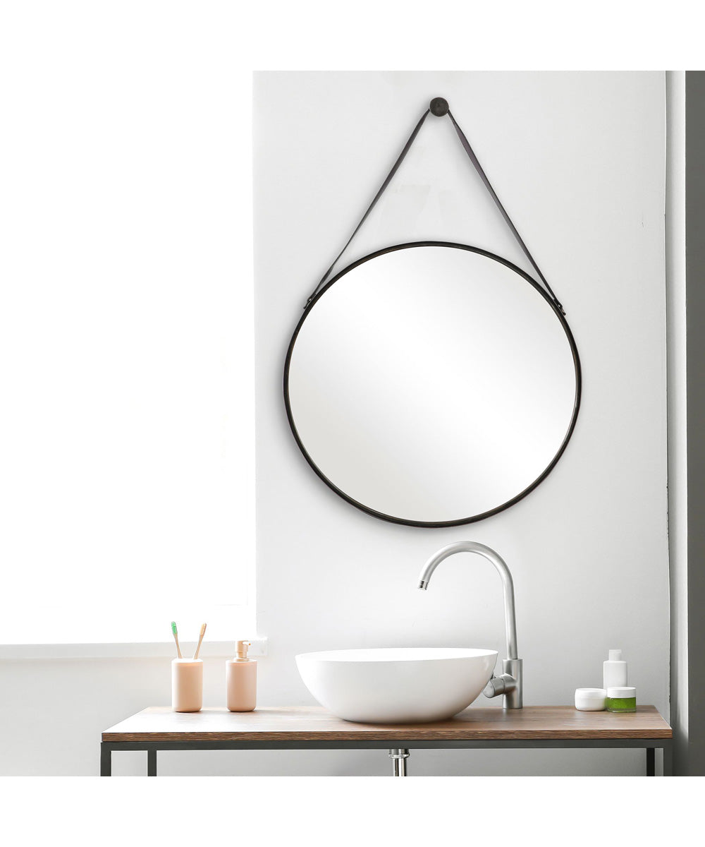 30x30" Wall Mirror Antique Bronze Metal