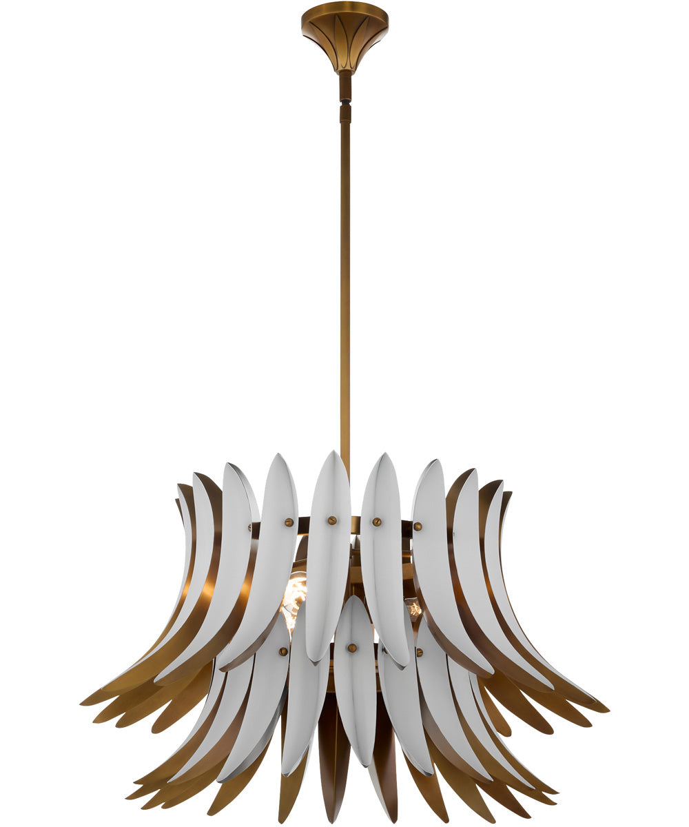 Aldridge Pendant Brushed Brass|Studio White