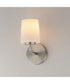 Durham 1-Light Wall Sconce Satin Nickel