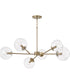 Atlas 6-Light Chandelier Aged Brass