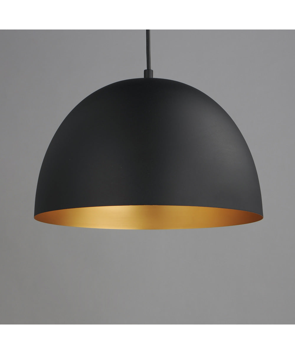 Tova 14 inch Pendant Black / Gold