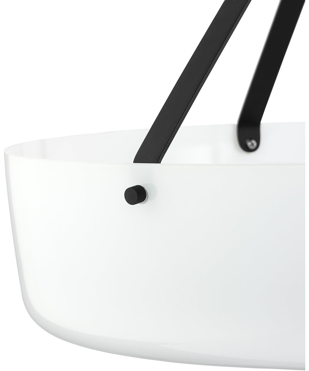 Lieon 3-Light Convertible Pendant Black