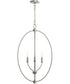 Jheni 3-Light Foyer Pendant Brushed Nickel