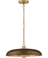 Sadie 1-Light Large Dome Pendant in Lacquered Brass