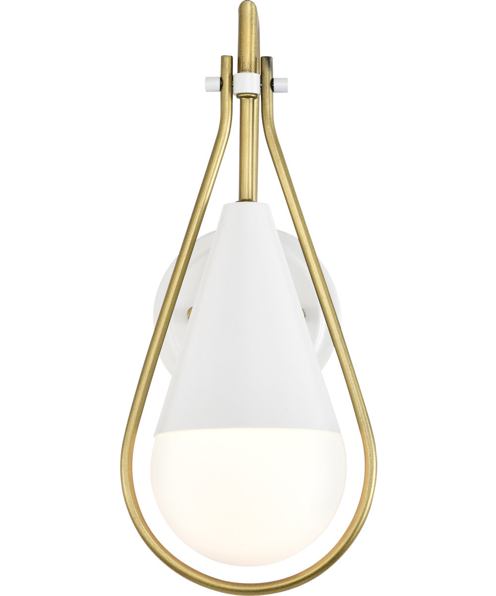 Admiral 1-Light Vanity & Wall Matte White