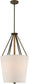 17"W Seneca 3-Light Pendant Mahogany Bronze