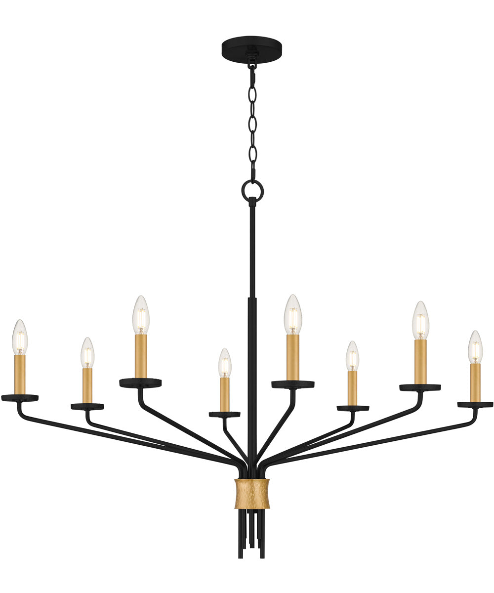 Alexander 8-light Chandelier Matte Black