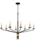 Alexander 8-light Chandelier Matte Black