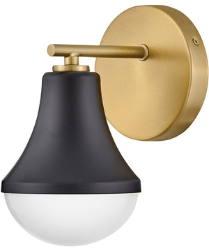 Haddie 1-Light Small Single Light Vanity in Black