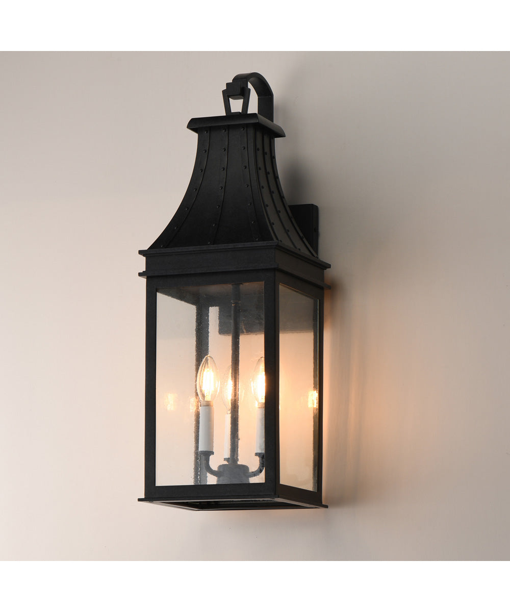 Bramwell VX 3-Light Outdoor Wall Sconce Black Patina