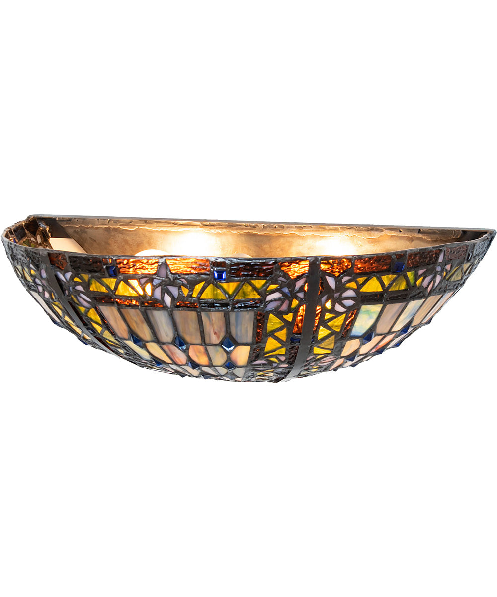 15" Wide Fleur-de-lis Wall Sconce