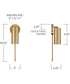 Robbie 1-Light Sconce Aged Brass