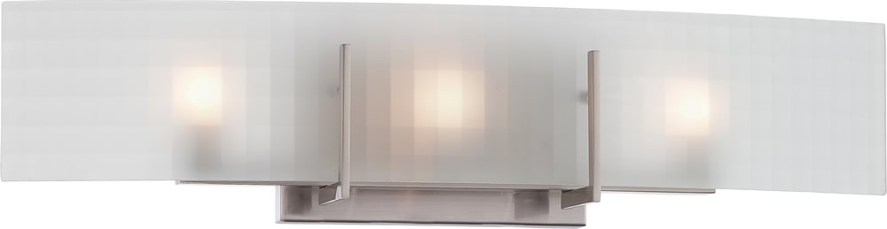 24"W Yogi 3-Light Vanity & Wall Brushed Nickel