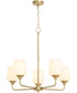 Raymond Chandelier Aged Brass