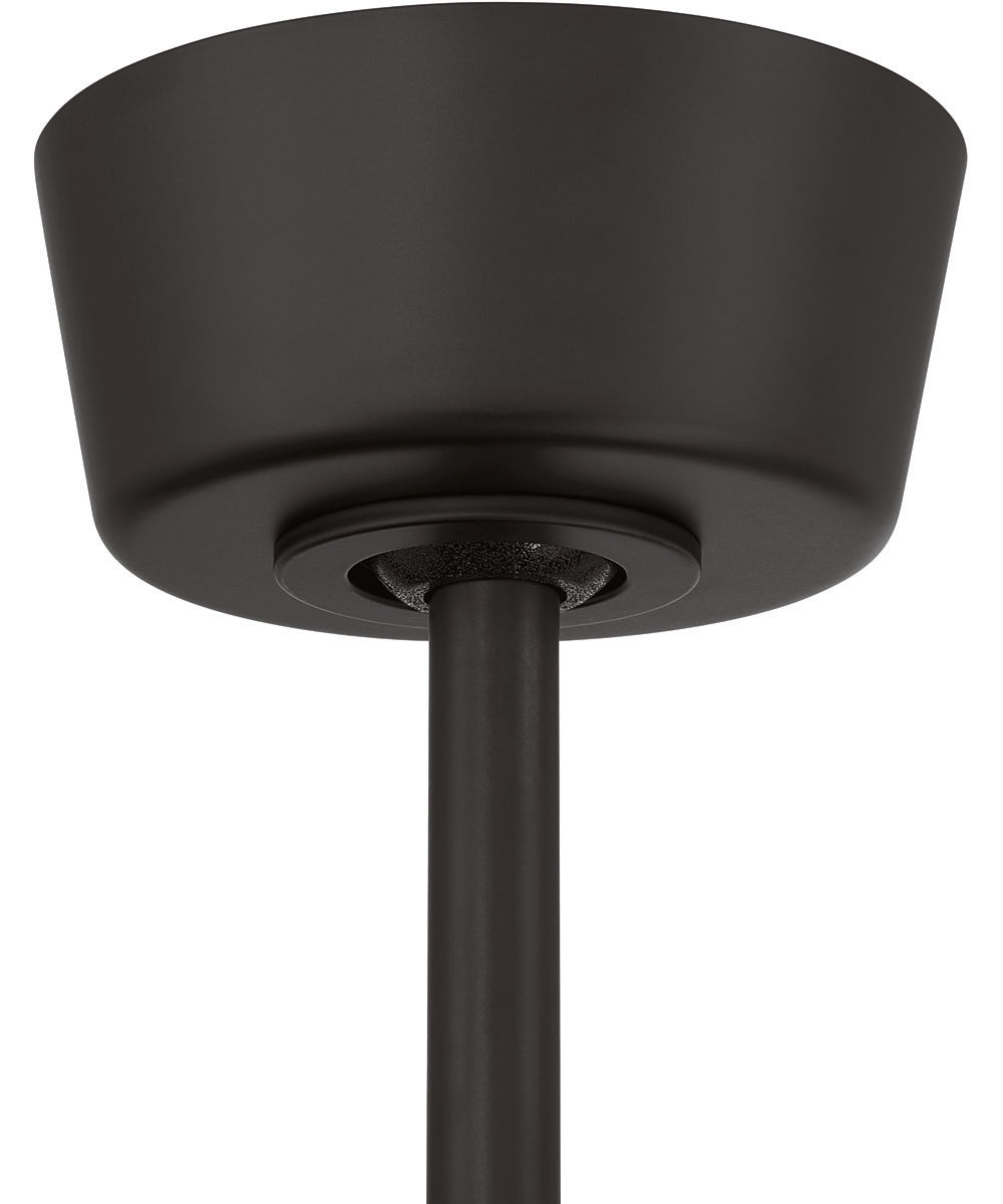 Rhett 52" 4-Blade Indoor/Outdoor Ceiling Fan Damp Rated 1-Light Fan Flat Black