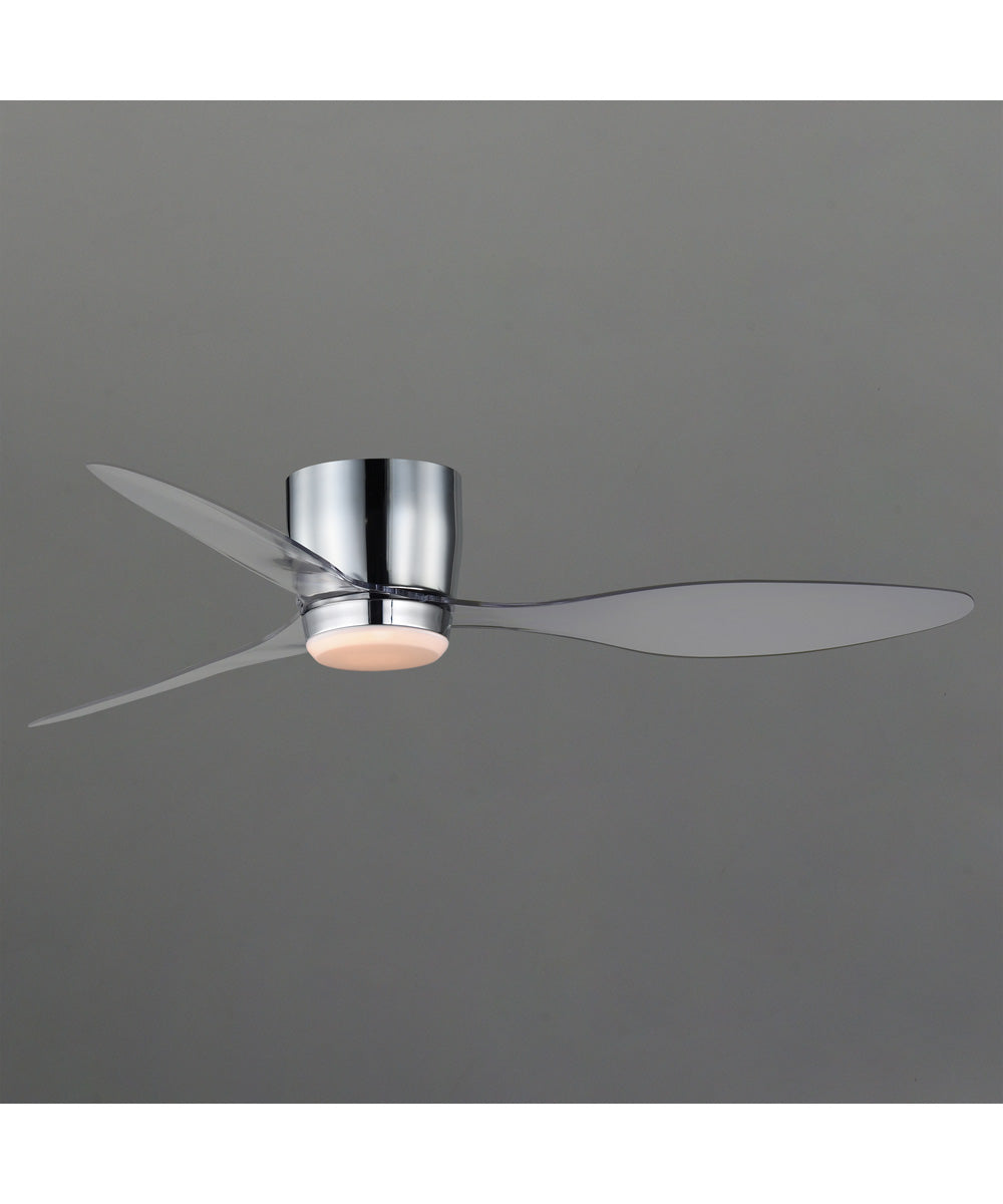 Aeris 52 inch 3-Blade Hugger Fan w LED Polished Chrome