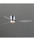 Aeris 52 inch 3-Blade Hugger Fan w LED Polished Chrome