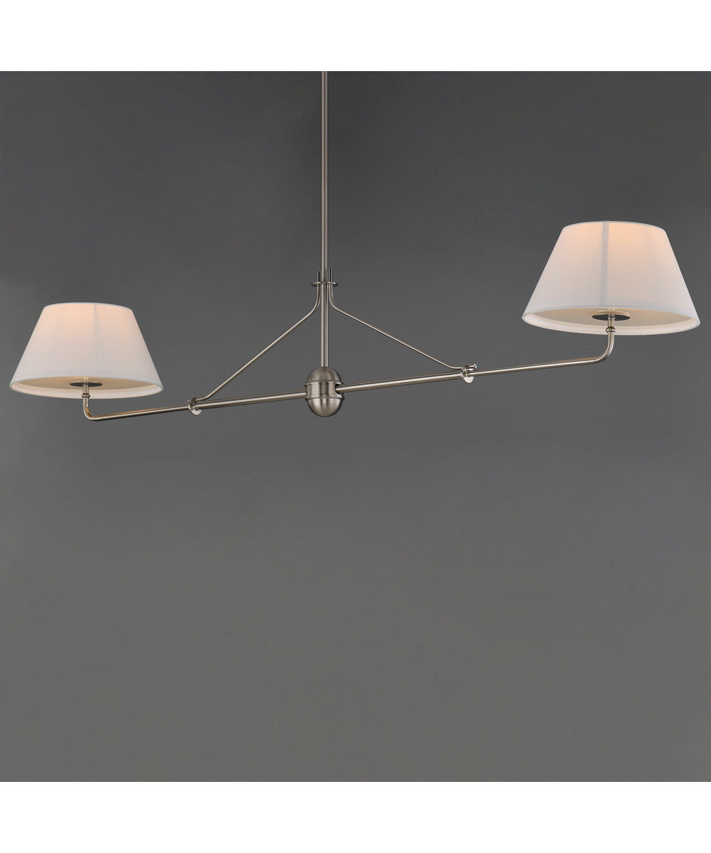 Dunbridge 2-Light Pendant Polished Nickel