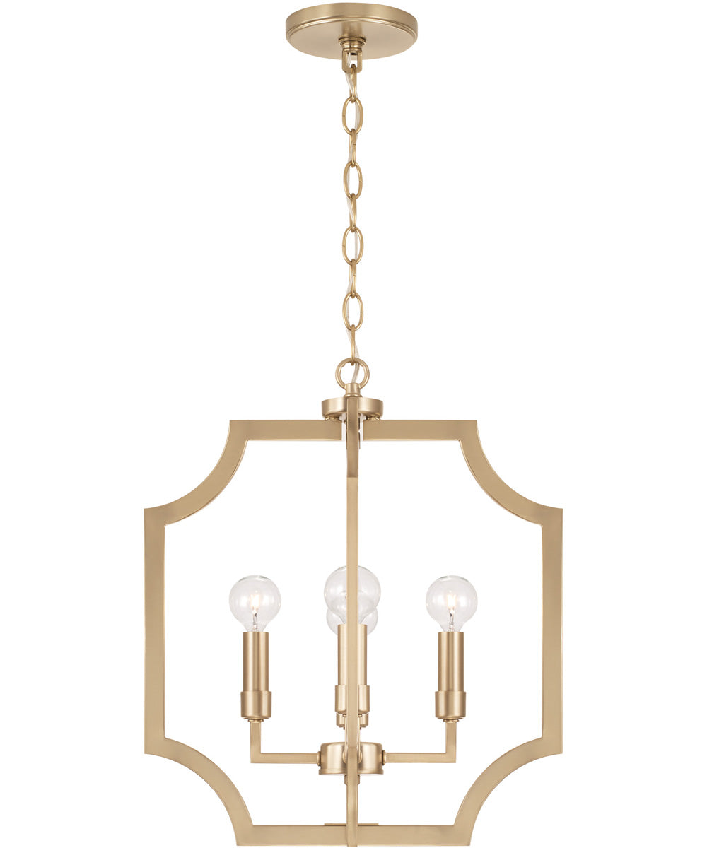 Courtney 4-Light Foyer Matte Brass