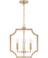 Courtney 4-Light Foyer Matte Brass