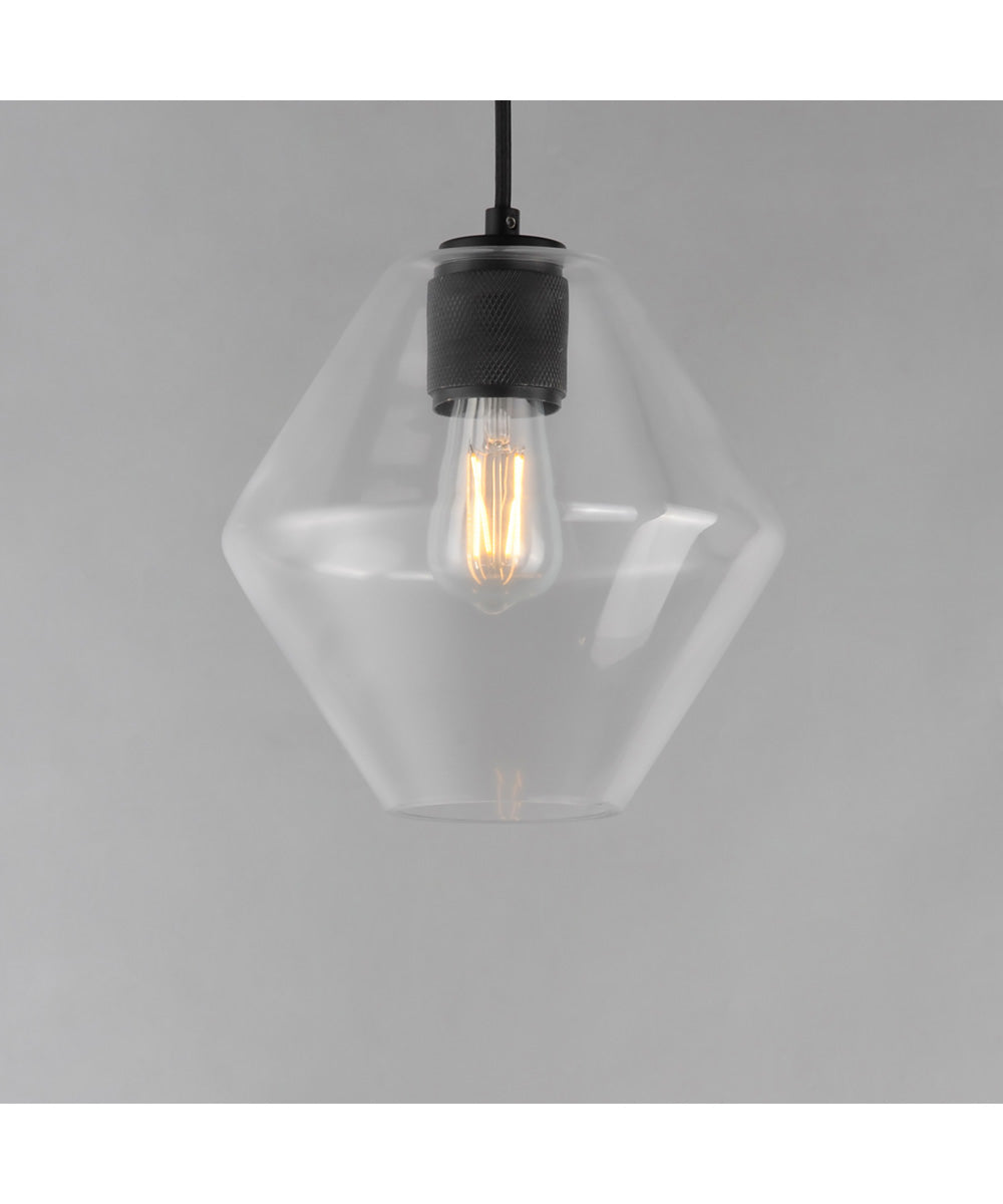 Geode Medium Pendant Black