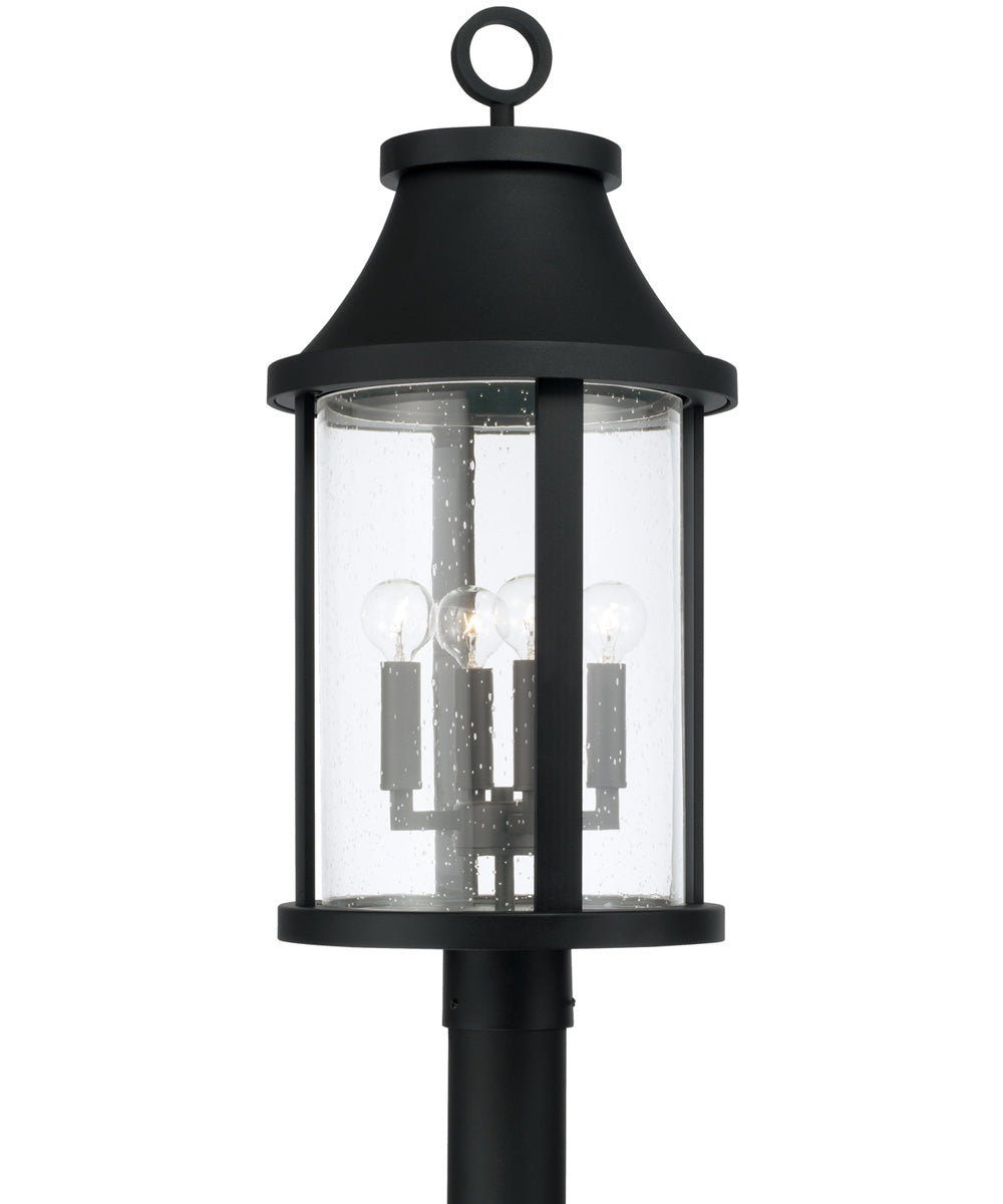 Bridger 4-Light Outdoor Post-Lantern Black