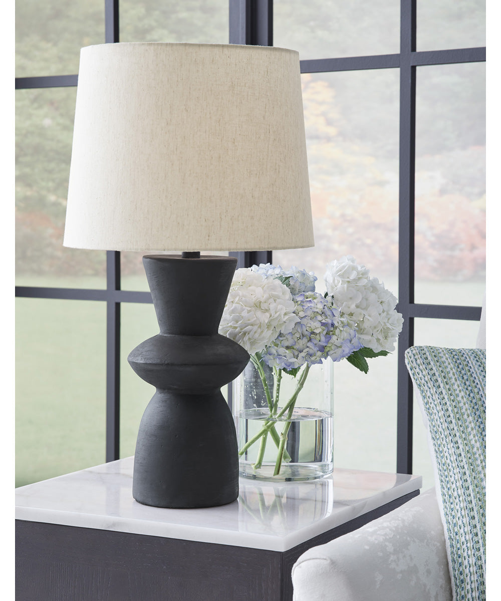 Scarbot Paper Table Lamp Set of 2 Distressed Black