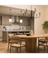 Reines 1-Light Pendant with Opal Glass Shade Matte Black