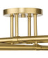 Arya 4-Light 20" Semi-Flush Mount Light Brushed Gold