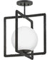 Keona 1-Light Medium Convertible Semi-Flush Mount in Painted Black Oxide