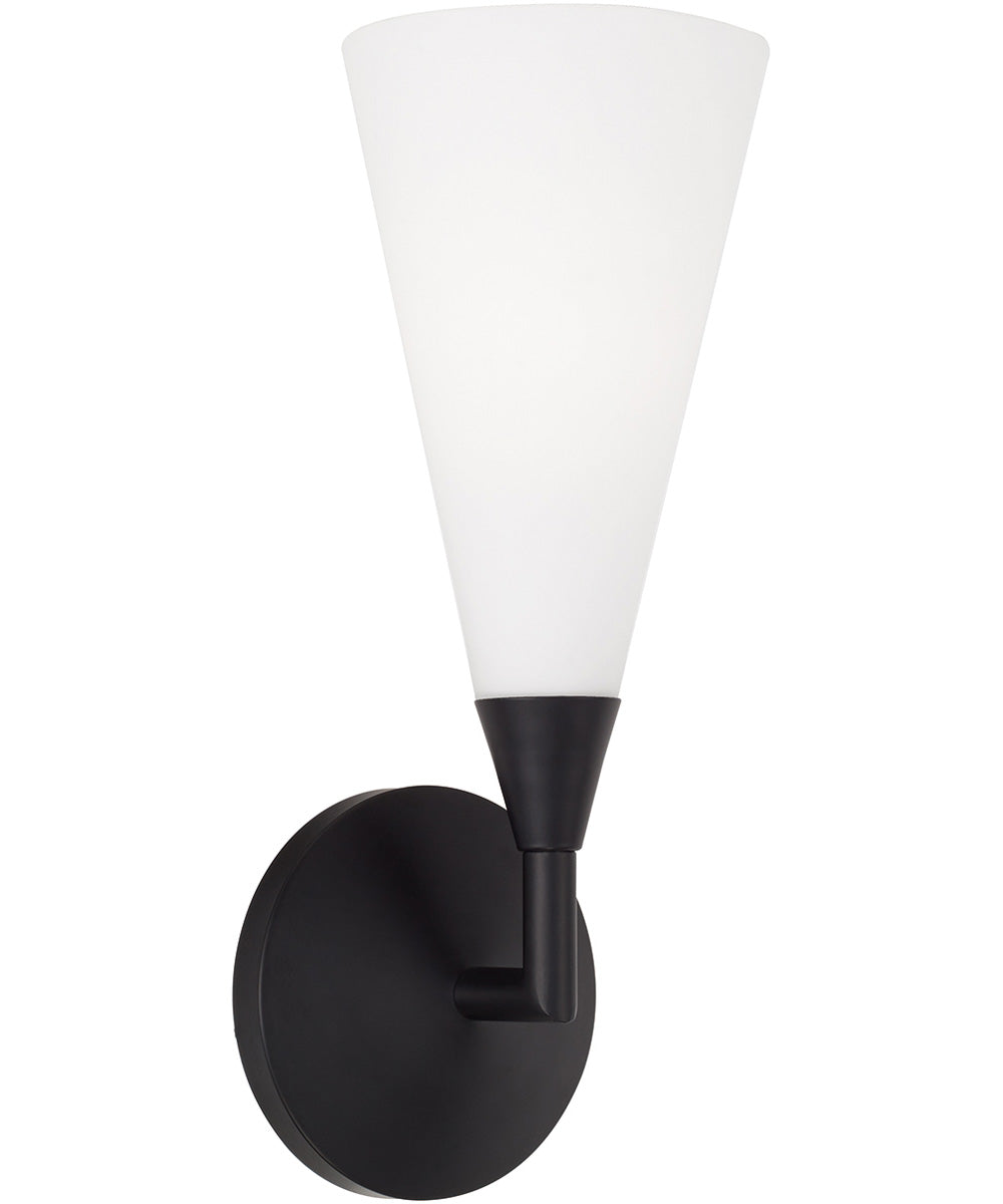 Gatsby 1-Light Sconce Matte Black