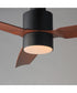 Falcon DC 52 inch Indoor/Outdoor Fan w LED Light Kit Black / Walnut