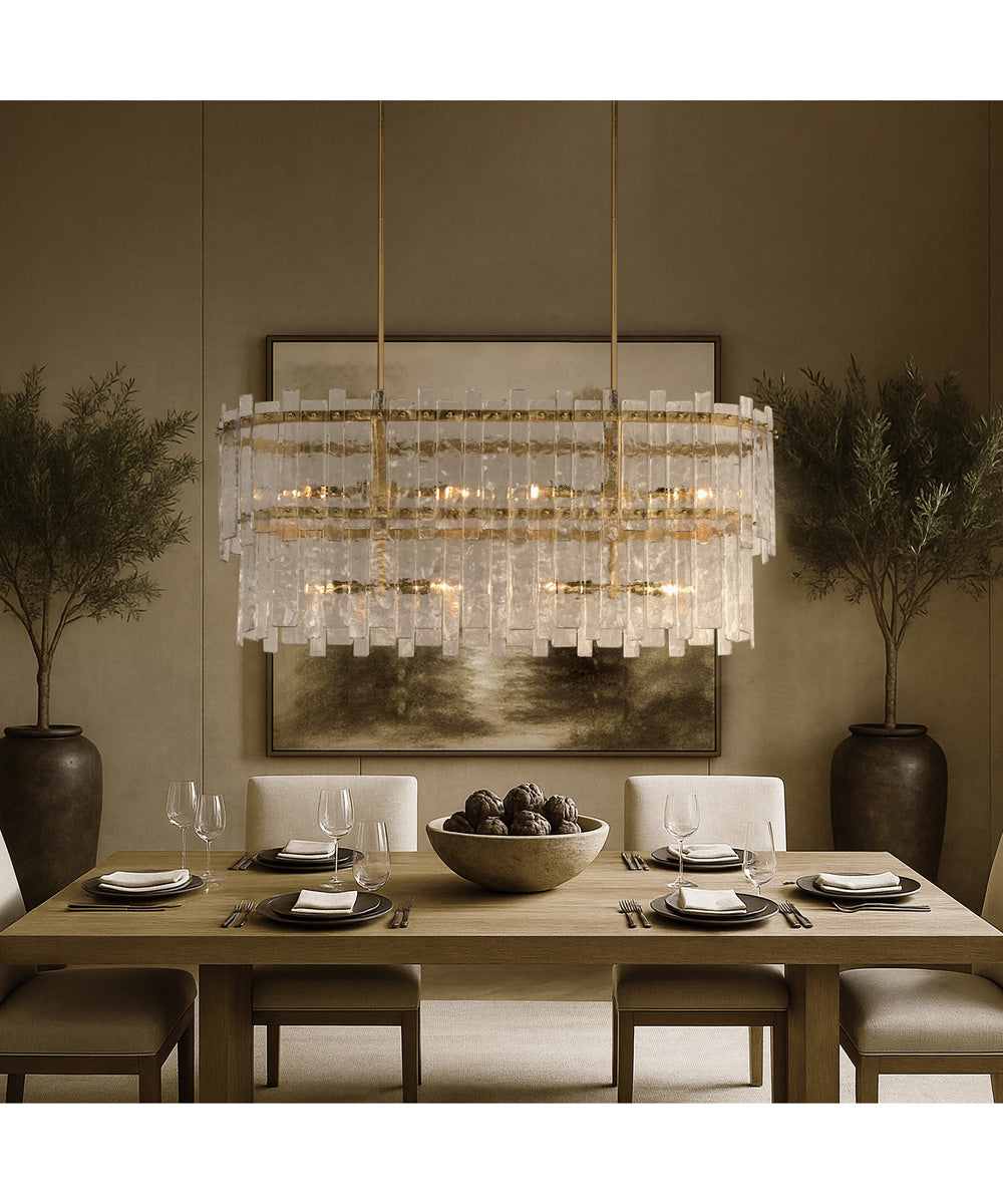 Warren 8-Light Linear Gold Leaf
