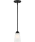 Malone 1 Light Pendant Matte Black
